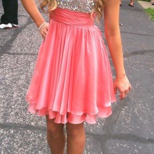 LaFemme pink dress with sequins size 2